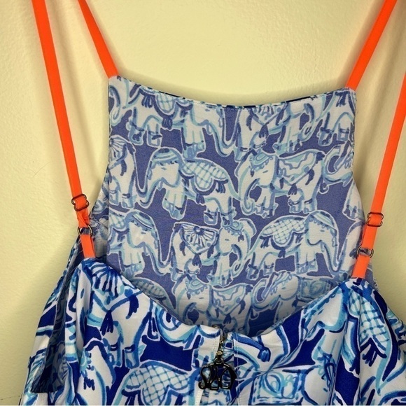 🐘💖 Lilly Pulitzer Celyn Elephant Print Romper Size 6 - Picture 6 of 9